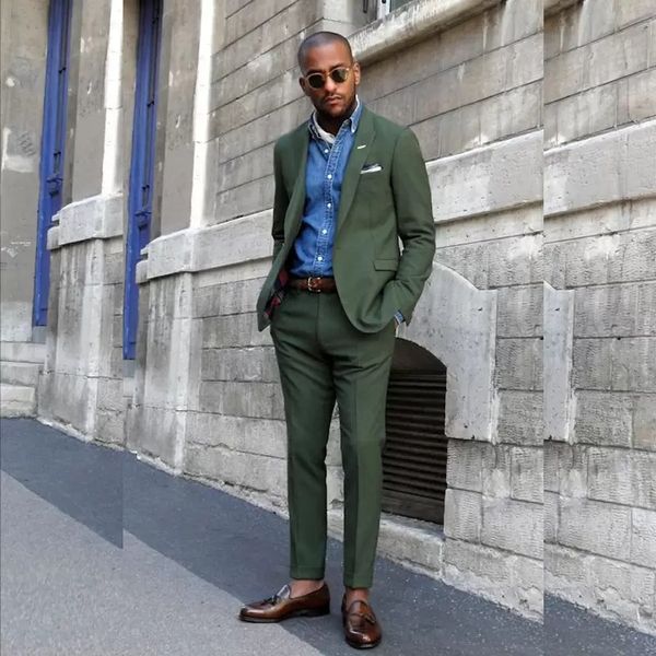 hunter green men suits peaked lapel one button prom costume mariage homme blazer jacket men 2 piece coat pant, Black;gray
hunter green men suits peaked lapel one button prom costume mariage homme blazer jacket men 2 piece coat pant, Black;gray