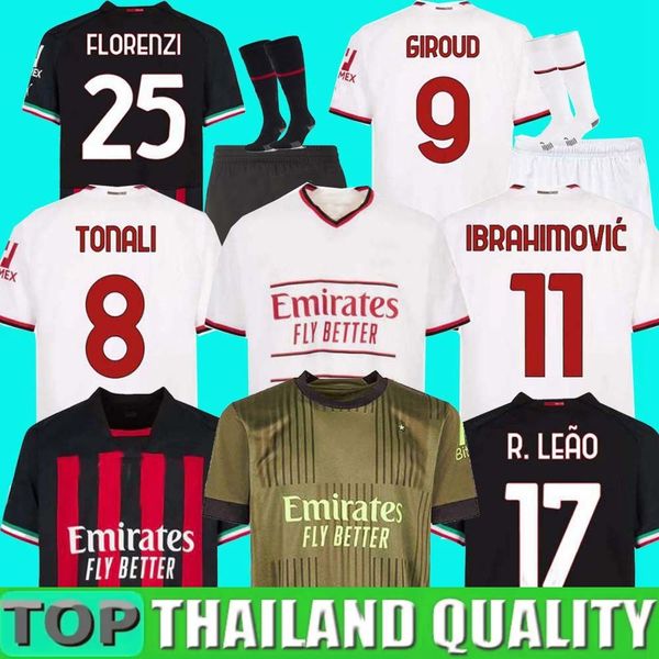 22/23 ac milans ibrahimovic giroud soccer jerseys 2022 theo brahim tonali shirt romagnoli r.leao s.castillejo kessie saelemaekers player foo, Black;yellow
22/23 ac milans ibrahimovic giroud soccer jerseys 2022 theo brahim tonali shirt romagnoli r.leao s.castillejo kessie saelemaekers player foo, Black;yellow