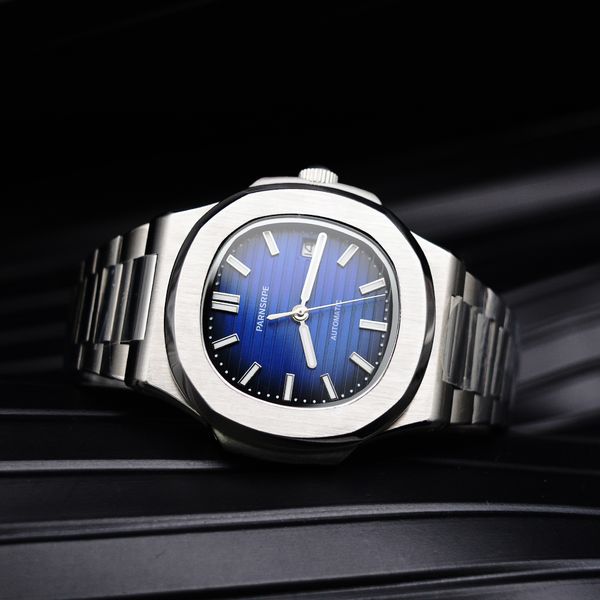 wristwatches parnsrpe nautilus 39mm men's automatic mechanical watch nh35 movement green luminous blue dial sports elegant 230106, Slivery;brown
wristwatches parnsrpe nautilus 39mm men's automatic mechanical watch nh35 movement green luminous blue dial sports elegant 230106, Slivery;brown