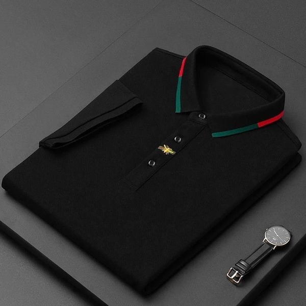 men's polos original arrival designer 2023 summer man polo shirt highquality lapel 100 cotton embroidery slim tailormade tshirt 230106, White;black
men's polos original arrival designer 2023 summer man polo shirt highquality lapel 100 cotton embroidery slim tailormade tshirt 230106, White;black