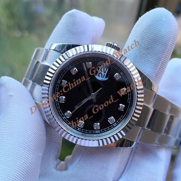 19 styles 41mm watches of men's black diamond dial automatic movement wimbledon watch men stainless steel jubilee bracelet sapphire dat, Slivery;black
19 styles 41mm watches of men's black diamond dial automatic movement wimbledon watch men stainless steel jubilee bracelet sapphire dat, Slivery;black