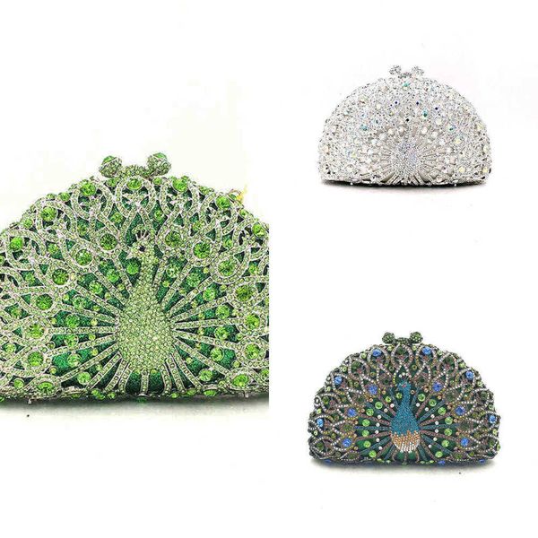 nxy evening bags women evening party bag diamonds luxury crystal clutch bridal wedding purse handbag animal peacock purses 220506
nxy evening bags women evening party bag diamonds luxury crystal clutch bridal wedding purse handbag animal peacock purses 220506