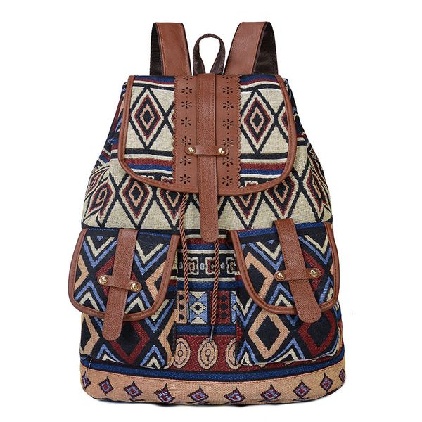 school bags fashion polyseter fabric female bagpack women backpack bohemia boho ladies double shoulders rucksack girls 230106
school bags fashion polyseter fabric female bagpack women backpack bohemia boho ladies double shoulders rucksack girls 230106