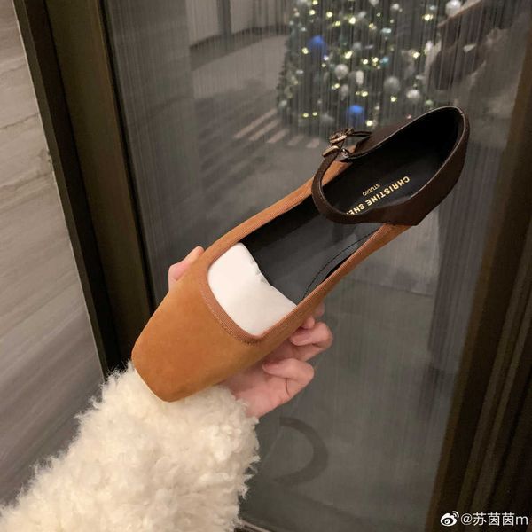 dress shoes white tea square suede splice buckle flat shoes women mary jane single shoes, Black
dress shoes white tea square suede splice buckle flat shoes women mary jane single shoes, Black
