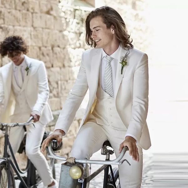 new three pieces cream wedding tuxedos trim fit two buttons notched lapel groom wear tailor groomsmen suits, Black;gray
new three pieces cream wedding tuxedos trim fit two buttons notched lapel groom wear tailor groomsmen suits, Black;gray