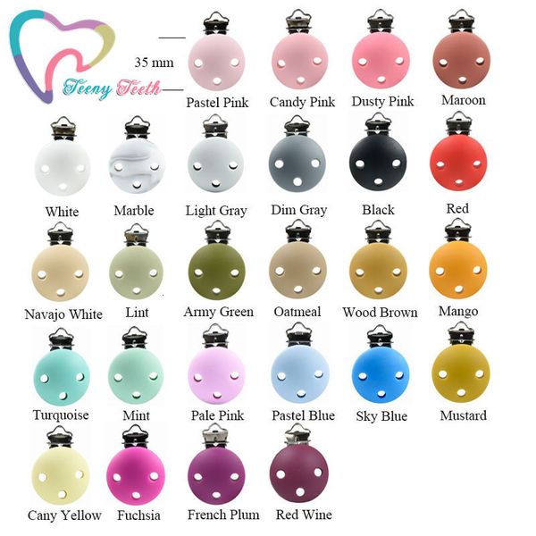 pacifier holders clips colors 10 pcs silicone teether round diy baby dummy chain holder soother nursing jewelry toy 230106
pacifier holders clips colors 10 pcs silicone teether round diy baby dummy chain holder soother nursing jewelry toy 230106