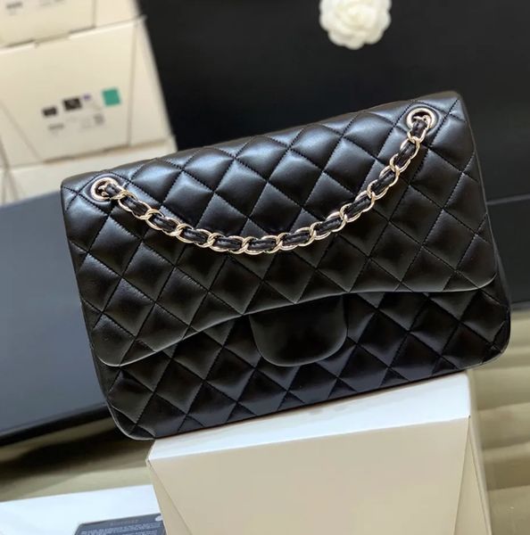202310a mirror quality classic large size sheepskin flap bag 30cm women designer caviar chain bag with box c086
202310a mirror quality classic large size sheepskin flap bag 30cm women designer caviar chain bag with box c086