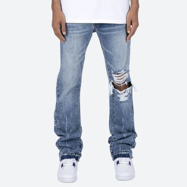 men's plus size pants hole washed blue jeans for men streetwear ripped flare pants frayed casual oversized denim trousers, Black;brown
men's plus size pants hole washed blue jeans for men streetwear ripped flare pants frayed casual oversized denim trousers, Black;brown