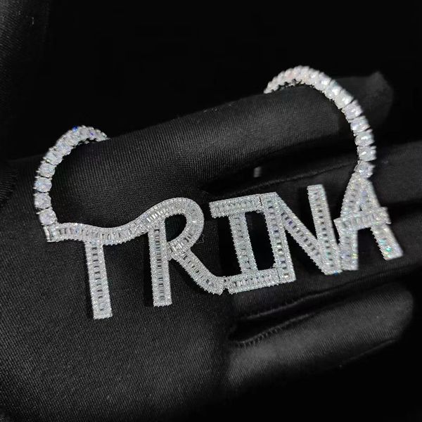 men women bling jewelry gold silver cubic zirconia custom name letters pendant necklace jewelry with 4mm 22inch tennis chain
men women bling jewelry gold silver cubic zirconia custom name letters pendant necklace jewelry with 4mm 22inch tennis chain