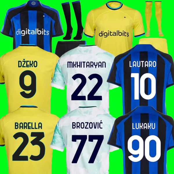 22 23 lautaro lukaku 3rd soccer jerseys dzeko inters barella j. correa 2022 2023 football shirt calhanoglu milans gagliardini men kids kits, Black;yellow
22 23 lautaro lukaku 3rd soccer jerseys dzeko inters barella j. correa 2022 2023 football shirt calhanoglu milans gagliardini men kids kits, Black;yellow