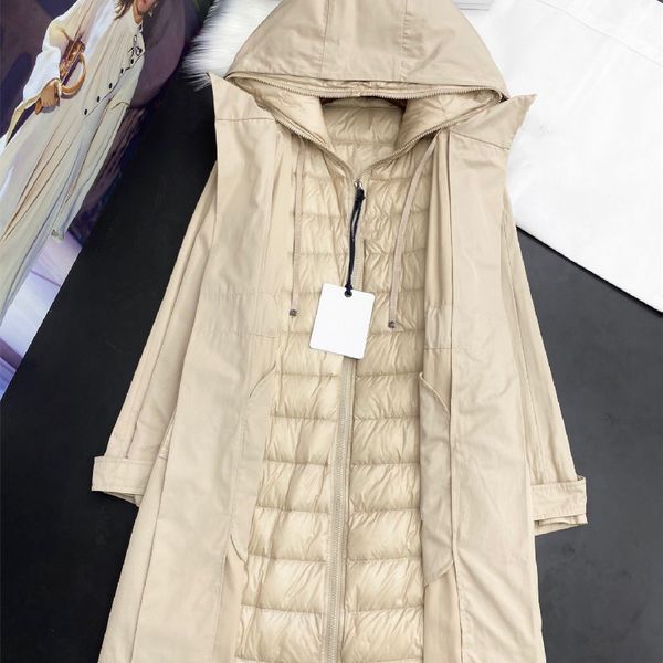 new down vest windbreaker jacket two-piece set women's long trench coat loose fashion fashionable coat winter clothes women, Black
new down vest windbreaker jacket two-piece set women's long trench coat loose fashion fashionable coat winter clothes women, Black