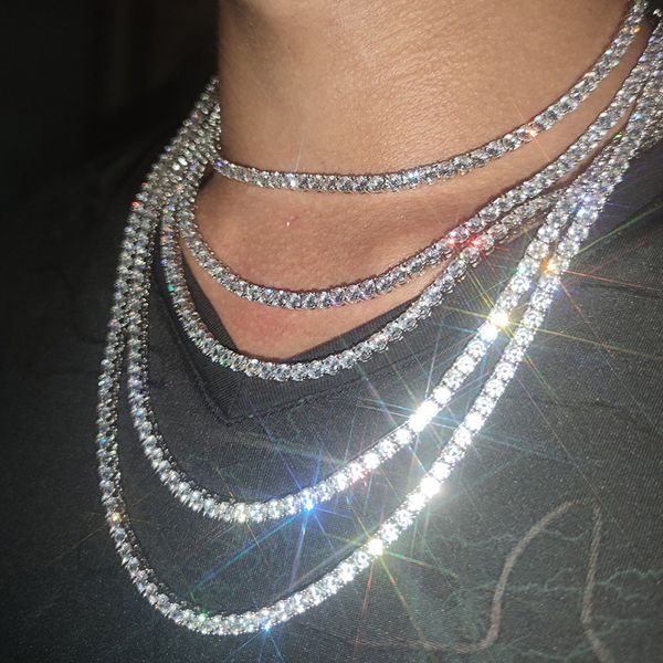 3mm 4mm 5mm 6mm hip hop tennis chains jewelry women mens cz diamond chain necklaces 18k real gold /white gold plated bling graduated, Black
3mm 4mm 5mm 6mm hip hop tennis chains jewelry women mens cz diamond chain necklaces 18k real gold /white gold plated bling graduated, Black