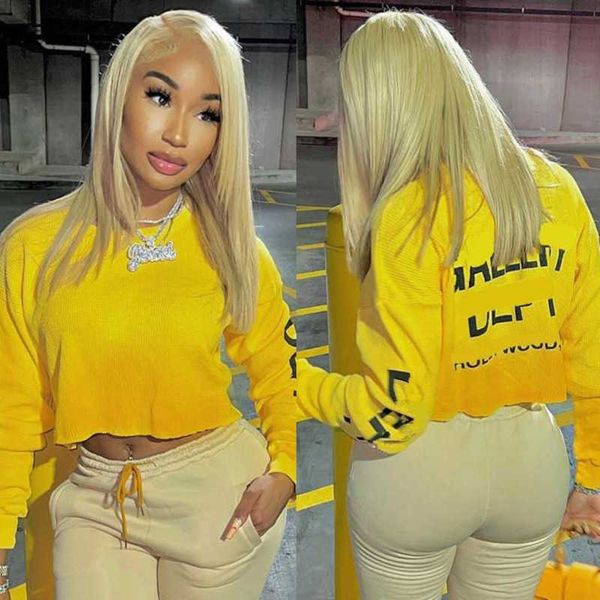 designer womens t-shirt spring 2023 new open umbilical long sleeve letter printed round neck, White
designer womens t-shirt spring 2023 new open umbilical long sleeve letter printed round neck, White