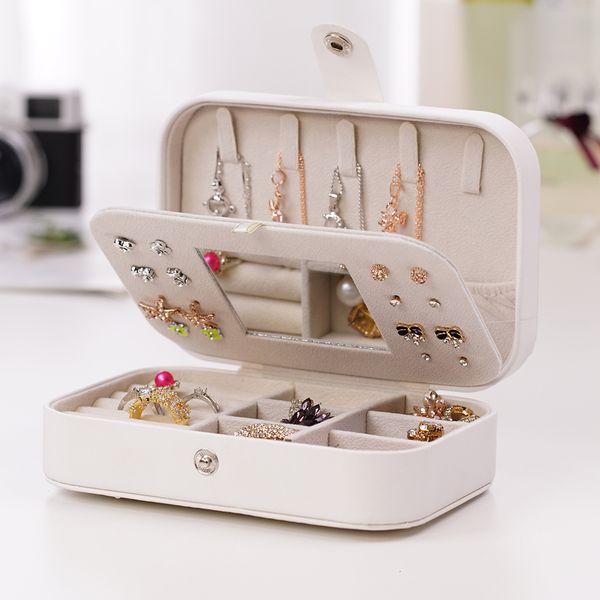 jewelry stand box earrings necklace bracelet organizer with mirror travel portable pu leather ring multifunction storage case holder 230105, Black
jewelry stand box earrings necklace bracelet organizer with mirror travel portable pu leather ring multifunction storage case holder 230105, Black
