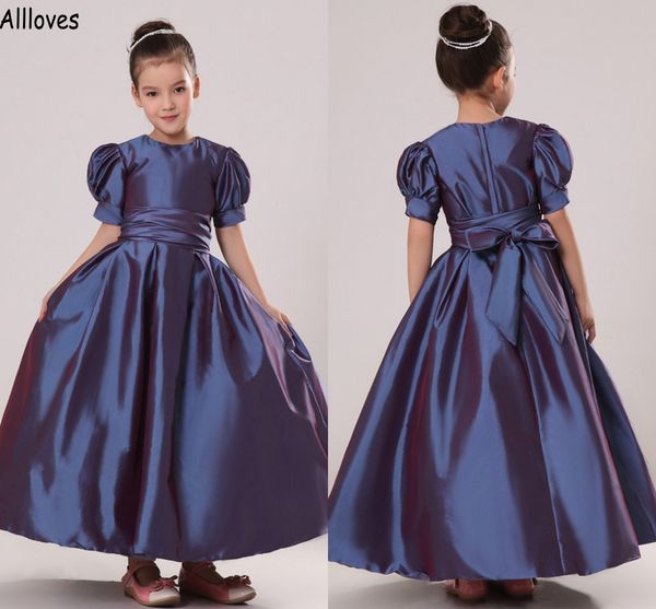 puffy short sleeves flower girl dresses navy blue taffetta a line little girl' formal party birthday gowns long jewel neck kids baby c, White;blue
puffy short sleeves flower girl dresses navy blue taffetta a line little girl' formal party birthday gowns long jewel neck kids baby c, White;blue