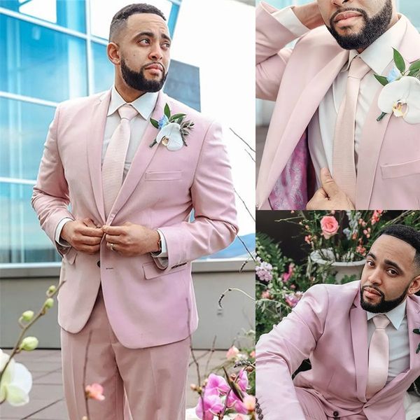 new blush pink men wedding tuxedos 2 pieces notched lapel birthday party man outfits wedding pants sets, Black;gray
new blush pink men wedding tuxedos 2 pieces notched lapel birthday party man outfits wedding pants sets, Black;gray