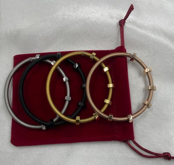 fashion korean 2023 new screw bracelet luxury bracelet for women bracelet brand, Golden;silver
fashion korean 2023 new screw bracelet luxury bracelet for women bracelet brand, Golden;silver