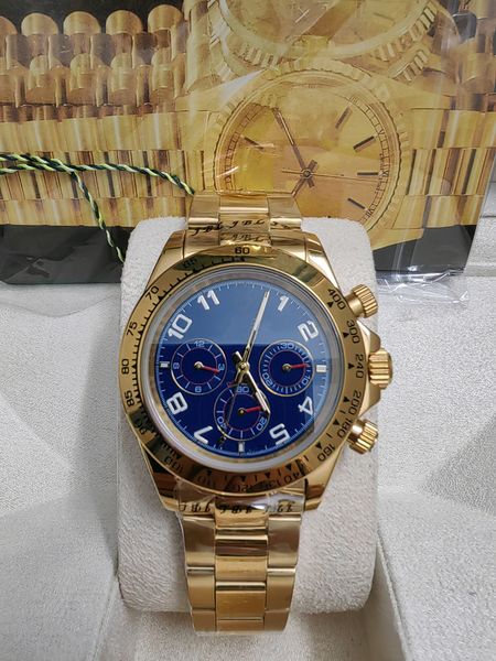 with original box wristwatches sapphire 40mm 116509 automatic mechanical mens men's watch watches no chronograph gold blue dial 202365, Slivery;brown
with original box wristwatches sapphire 40mm 116509 automatic mechanical mens men's watch watches no chronograph gold blue dial 202365, Slivery;brown