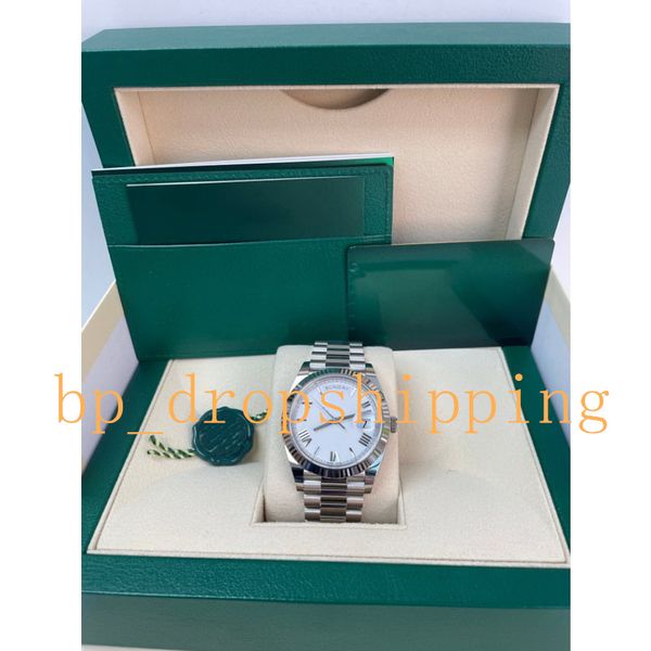 designer mens watch 40mm white roman dial automatic movement stainless steel oyster strap high-quality original folding buckle sapphire glas, Slivery;brown
designer mens watch 40mm white roman dial automatic movement stainless steel oyster strap high-quality original folding buckle sapphire glas, Slivery;brown