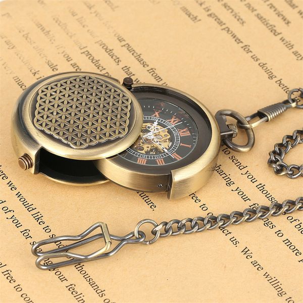 pocket watches steampunk bronze mechanical watch retro creative rotating cover roman numeral display manual mechanism pendant male clock 230, Slivery;golden
pocket watches steampunk bronze mechanical watch retro creative rotating cover roman numeral display manual mechanism pendant male clock 230, Slivery;golden