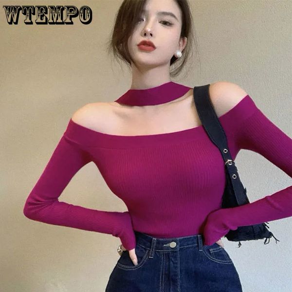 women s t shirt halterneck sweater tight fitting off the shoulder women knitted bottoming long sleeved solid harajuku 230106, White
women s t shirt halterneck sweater tight fitting off the shoulder women knitted bottoming long sleeved solid harajuku 230106, White