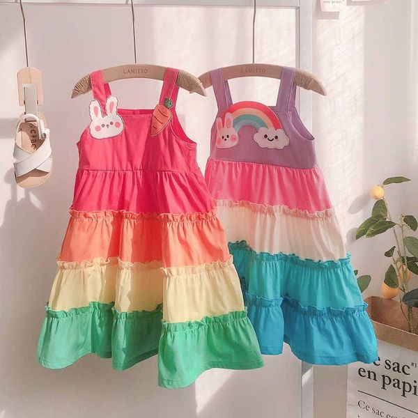 girl's dresses new baby girls dress children cute cartoon rainbow patchwork dress birthday party new year clothes summer beach dress in, Red;yellow
girl's dresses new baby girls dress children cute cartoon rainbow patchwork dress birthday party new year clothes summer beach dress in, Red;yellow