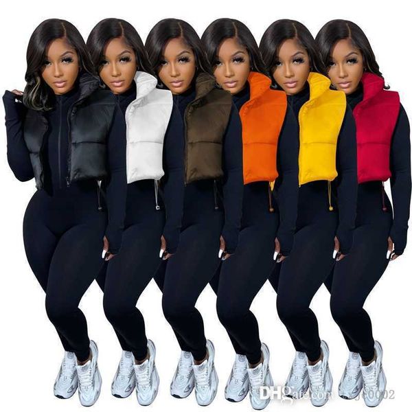 2023 sleeveless zipper women padded vest coats new trendy cotton jacket outwear waistcoat windbreak thermal puffer jackets, Black;white
2023 sleeveless zipper women padded vest coats new trendy cotton jacket outwear waistcoat windbreak thermal puffer jackets, Black;white
