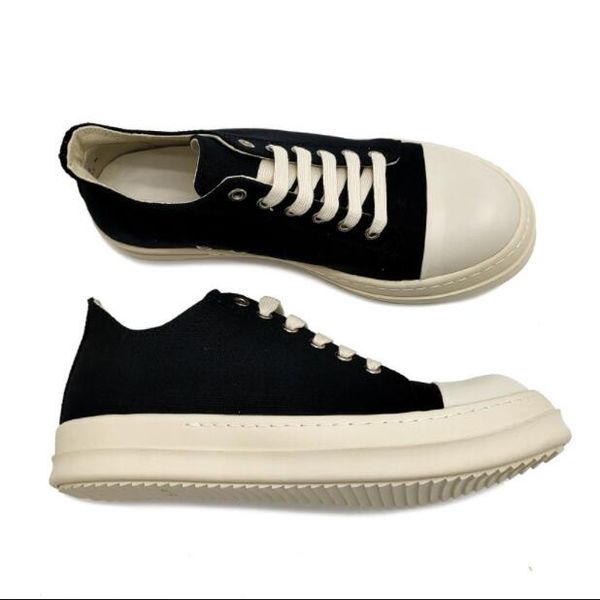 shoes quality casual high street rick original canvas low men sneakers couple shoe lace-up men's solid owens rubber designer women', Black
shoes quality casual high street rick original canvas low men sneakers couple shoe lace-up men's solid owens rubber designer women', Black