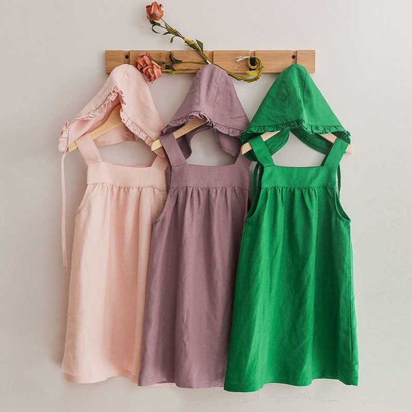 girl's dresses girls cotton and linen strap dress with hat summer new casual comfortable breathable sling linen dresses kids clothes t2, Red;yellow
girl's dresses girls cotton and linen strap dress with hat summer new casual comfortable breathable sling linen dresses kids clothes t2, Red;yellow