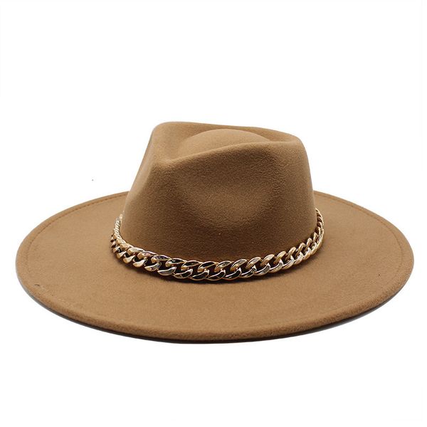 wide brim hats bucket wholesale fedora style felt jazz trendy concave european and american ladies big eaves chain 230106, Blue;gray
wide brim hats bucket wholesale fedora style felt jazz trendy concave european and american ladies big eaves chain 230106, Blue;gray