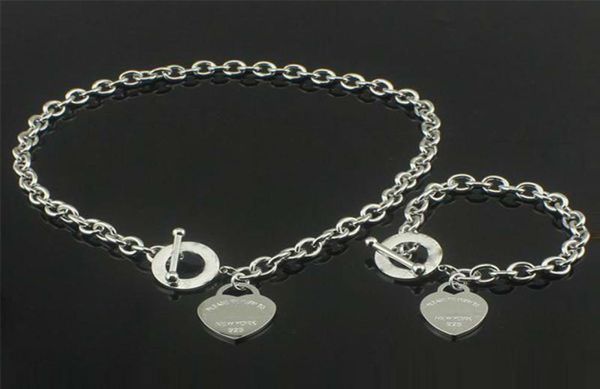 classic heart necklace bracelet set jewelry fashion birthday christmas gifts designer jewelry wedding gift pendant br9568082, Silver
classic heart necklace bracelet set jewelry fashion birthday christmas gifts designer jewelry wedding gift pendant br9568082, Silver