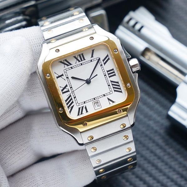 watches for man automatic winding life waterproof mens wristwatch 40mm gold metal bezel stainless steel strap casual wristwatches sports clo, Slivery;brown
watches for man automatic winding life waterproof mens wristwatch 40mm gold metal bezel stainless steel strap casual wristwatches sports clo, Slivery;brown