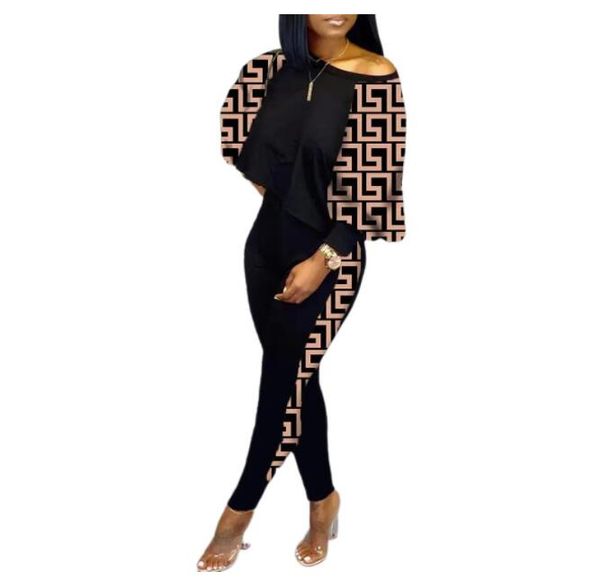 spring fashion tracksuits print two piece set women's diagonal neck long sleeve casual t-shirt tights slim geometric pattern splicing s, Gray
spring fashion tracksuits print two piece set women's diagonal neck long sleeve casual t-shirt tights slim geometric pattern splicing s, Gray
