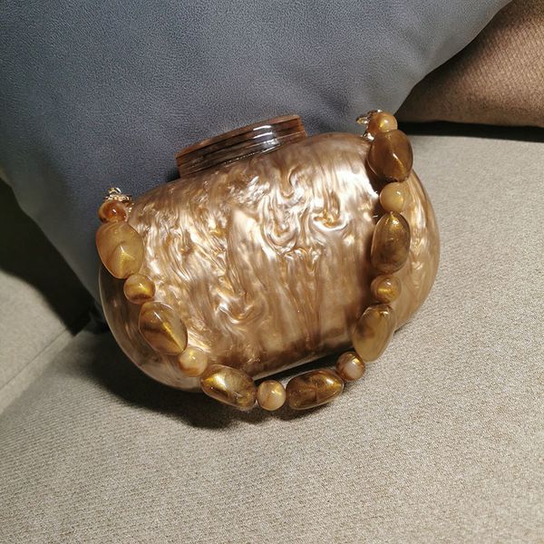 evening bags brown acrylic clutches coffee egg shape women handbags luxury pearlescent wedding wallet prom party shoulder bag purses 230106
evening bags brown acrylic clutches coffee egg shape women handbags luxury pearlescent wedding wallet prom party shoulder bag purses 230106