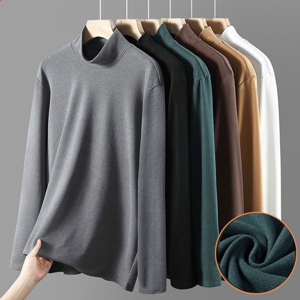 men's t-shirts men t-shirt long sleeve autumn winter keep warm tees solid color bottoming shirt half turtleneck male casual pollovers, White;black
men's t-shirts men t-shirt long sleeve autumn winter keep warm tees solid color bottoming shirt half turtleneck male casual pollovers, White;black