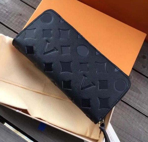 Fashion Designer Women Clutch Wallet Embossed Flowers Genuine Leather Purses Single Zipper Wallets Lady Long Louiseity Purse Viutonity with orange Box Card 60017, Yellow flower
Fashion Designer Women Clutch Wallet Embossed Flowers Genuine Leather Purses Single Zipper Wallets Lady Long Louiseity Purse Viutonity with orange Box Card 60017, Yellow flower
