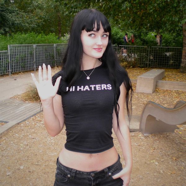 women s t shirt hi haters letter gothic t shirt high street tees harajuku crop short sleeve fairy grunge skinny y2k clothes 230106, White
women s t shirt hi haters letter gothic t shirt high street tees harajuku crop short sleeve fairy grunge skinny y2k clothes 230106, White