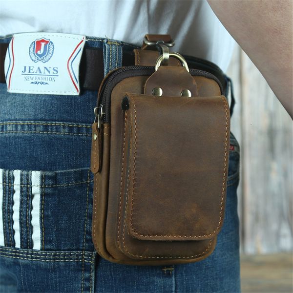 waist bags vintage crazy horse leather fanny pack men genuine travel belt male small phone pouch loop hip bum bag 230106
waist bags vintage crazy horse leather fanny pack men genuine travel belt male small phone pouch loop hip bum bag 230106