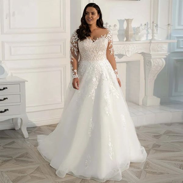 boho a line wedding dresses plus size 2023 elegant lace appliques long sleeves bridal gowns sheer v neck tulle custom made vestido de novia, White
boho a line wedding dresses plus size 2023 elegant lace appliques long sleeves bridal gowns sheer v neck tulle custom made vestido de novia, White
