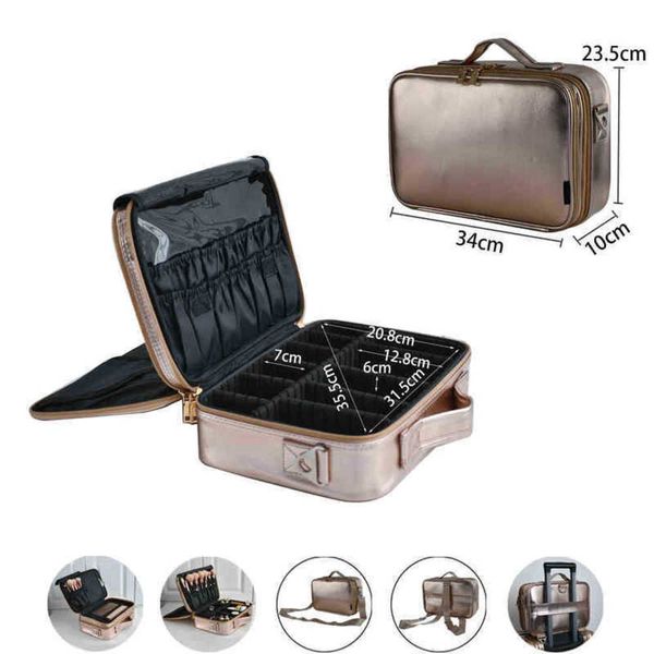 2022 new golden large-capacity cosmetic bag for women travel set trolley convenient cosmetic case 220820
2022 new golden large-capacity cosmetic bag for women travel set trolley convenient cosmetic case 220820