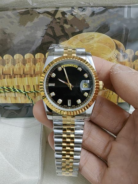 with original box elling high-quality luxury sapphire wristwatches 41mm gold dial 116334 asia 2813 movement automatic mens men's watch, Slivery;brown
with original box elling high-quality luxury sapphire wristwatches 41mm gold dial 116334 asia 2813 movement automatic mens men's watch, Slivery;brown