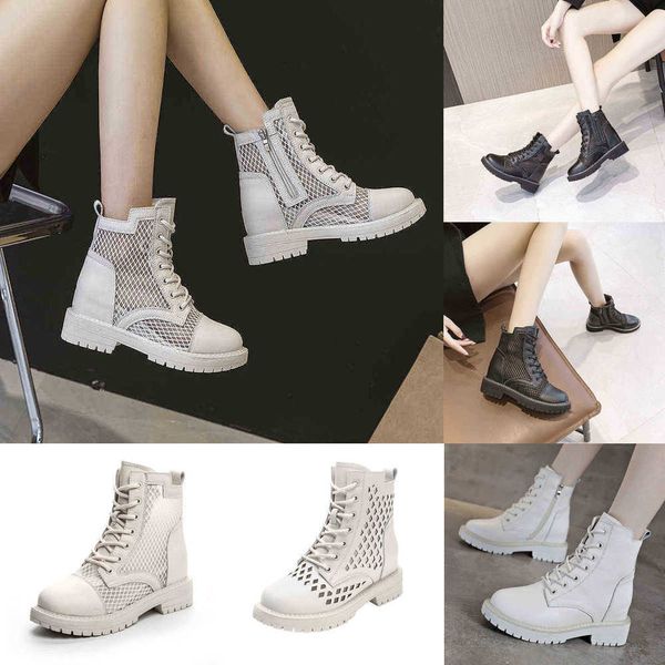 designer boots ankle 2022 summer hollow out lace up martin women splicing sandals casual platform shoes 220401, Black
designer boots ankle 2022 summer hollow out lace up martin women splicing sandals casual platform shoes 220401, Black