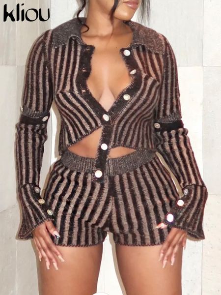 women s two piece pants kliou knitted streak set women solid single breasted skinny cardigan casual stretchy shorts female street suits 230, White
women s two piece pants kliou knitted streak set women solid single breasted skinny cardigan casual stretchy shorts female street suits 230, White