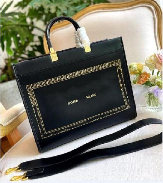 7a quality sunshine handbag crossbody bags large capacity tote bag cowhide leather golden letter printed black leather removable strap handb
7a quality sunshine handbag crossbody bags large capacity tote bag cowhide leather golden letter printed black leather removable strap handb