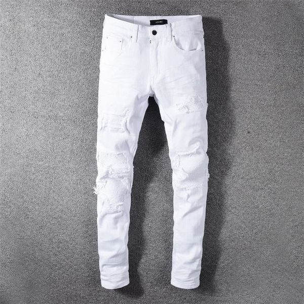 ripped 20ss mens designer jeans distressed biker slim fit motorcycle denim for men fashion jean mans pants pour hommes #523 7bb6, Black
ripped 20ss mens designer jeans distressed biker slim fit motorcycle denim for men fashion jean mans pants pour hommes #523 7bb6, Black