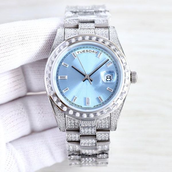 diamond mens watches 41mm automatic mechanical watch wristwatch montre de luxe stainless steel for men designer watchwatches, Slivery;brown
diamond mens watches 41mm automatic mechanical watch wristwatch montre de luxe stainless steel for men designer watchwatches, Slivery;brown