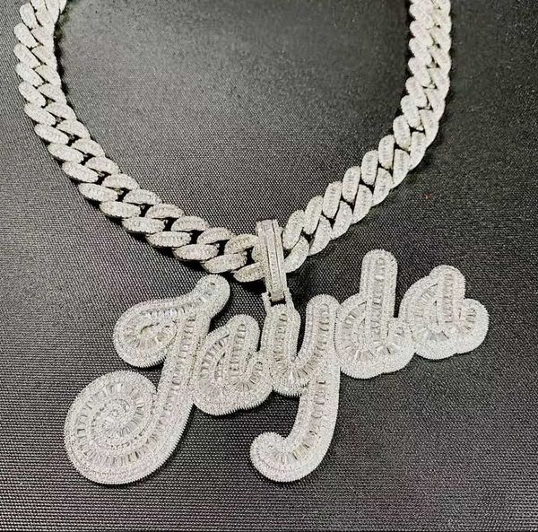 custom initial name pendant customized full iced out charm s925 vvs d moissanite diamond letter chain for men and women, Silver
custom initial name pendant customized full iced out charm s925 vvs d moissanite diamond letter chain for men and women, Silver