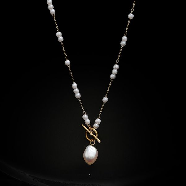 europe and the united states pendant necklaces 2022 new light luxury t-button high-class pearl pendant necklace female niche design k gold t, Silver
europe and the united states pendant necklaces 2022 new light luxury t-button high-class pearl pendant necklace female niche design k gold t, Silver