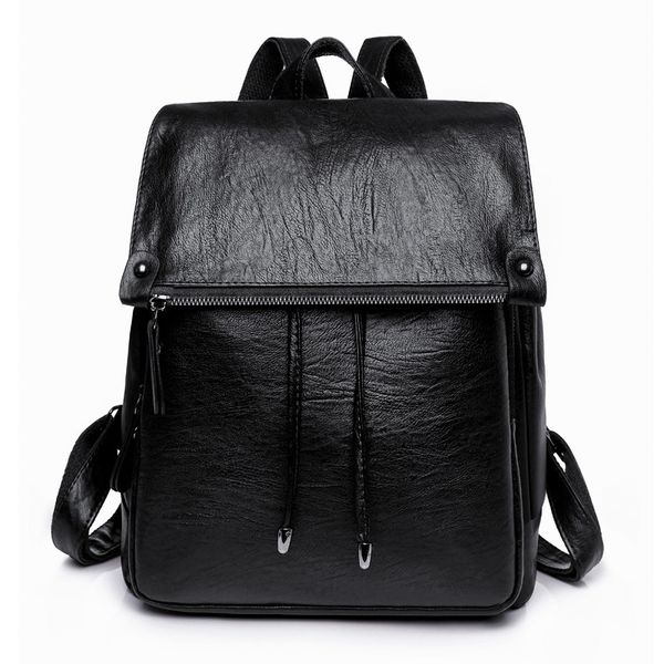 school bag fashion backpacks shoulder for teenage girls preppy style bookbag pu leather rucksack female knapsack 230106
school bag fashion backpacks shoulder for teenage girls preppy style bookbag pu leather rucksack female knapsack 230106