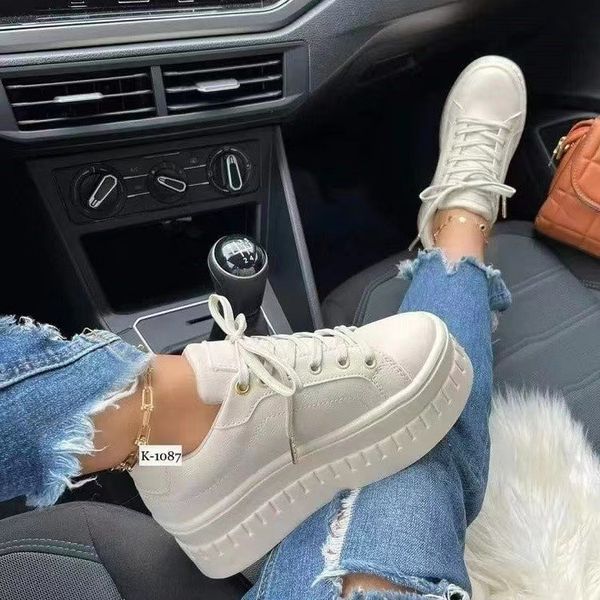 dress shoes casual height increased platform vulcanized chaussure femme sneaker autumn solid color lace-up flat sport 230106, Black
dress shoes casual height increased platform vulcanized chaussure femme sneaker autumn solid color lace-up flat sport 230106, Black